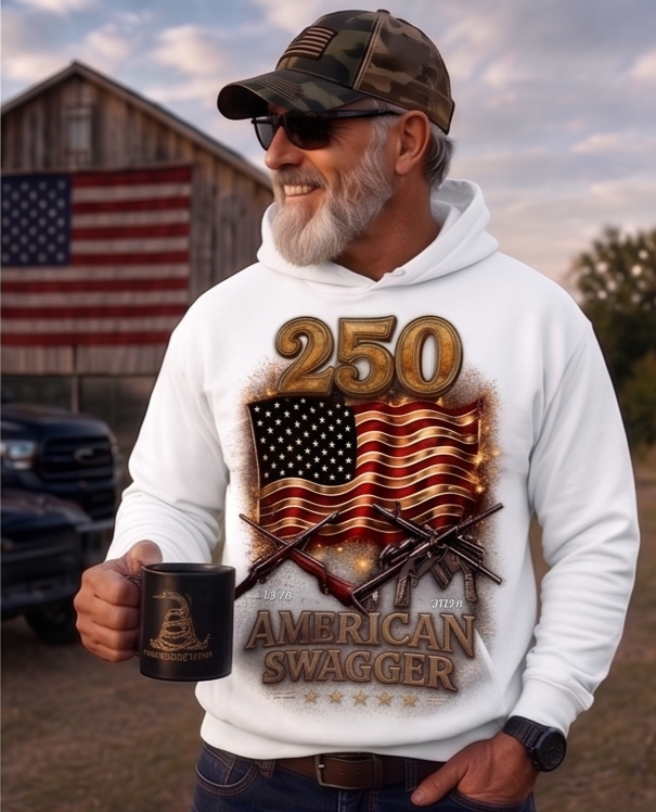 The 250-Year Journey Flag Hoodie (1776 – 2026) - Image 4