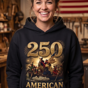 1776 George Washington Portrait Hoodie