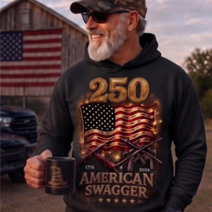 The 250-Year Journey Flag Hoodie (1776 – 2026)